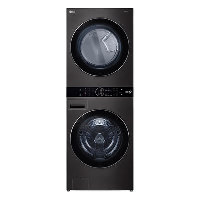 Lavadora e Secadora 17kg LG Torre WashTower AI DD Smart Black Inox 220V