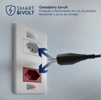 Refrigerador Electrolux 480L IT70B Duplex Efficient AutoSense SmartBivolt Black Inox Bivolt