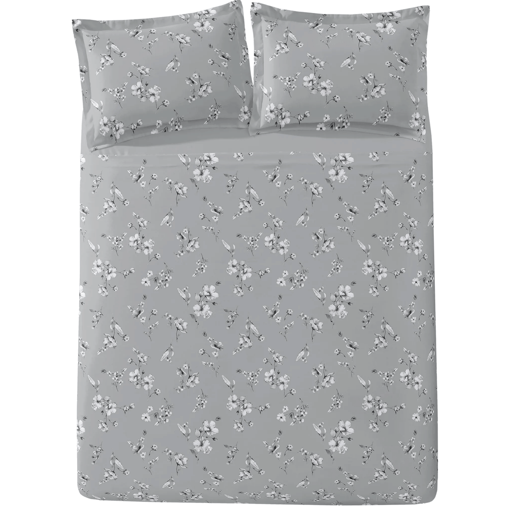 Jogo de Roupa de Cama King 4 peças Hedrons Toque de Algodão Nature