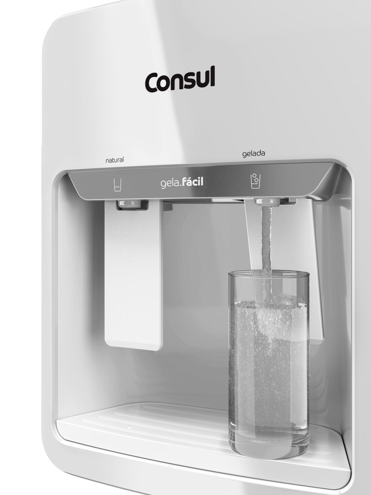 Bebedouro de Água Eletrônico Consul CJK40AB Gela Fácil Branco Bivolt