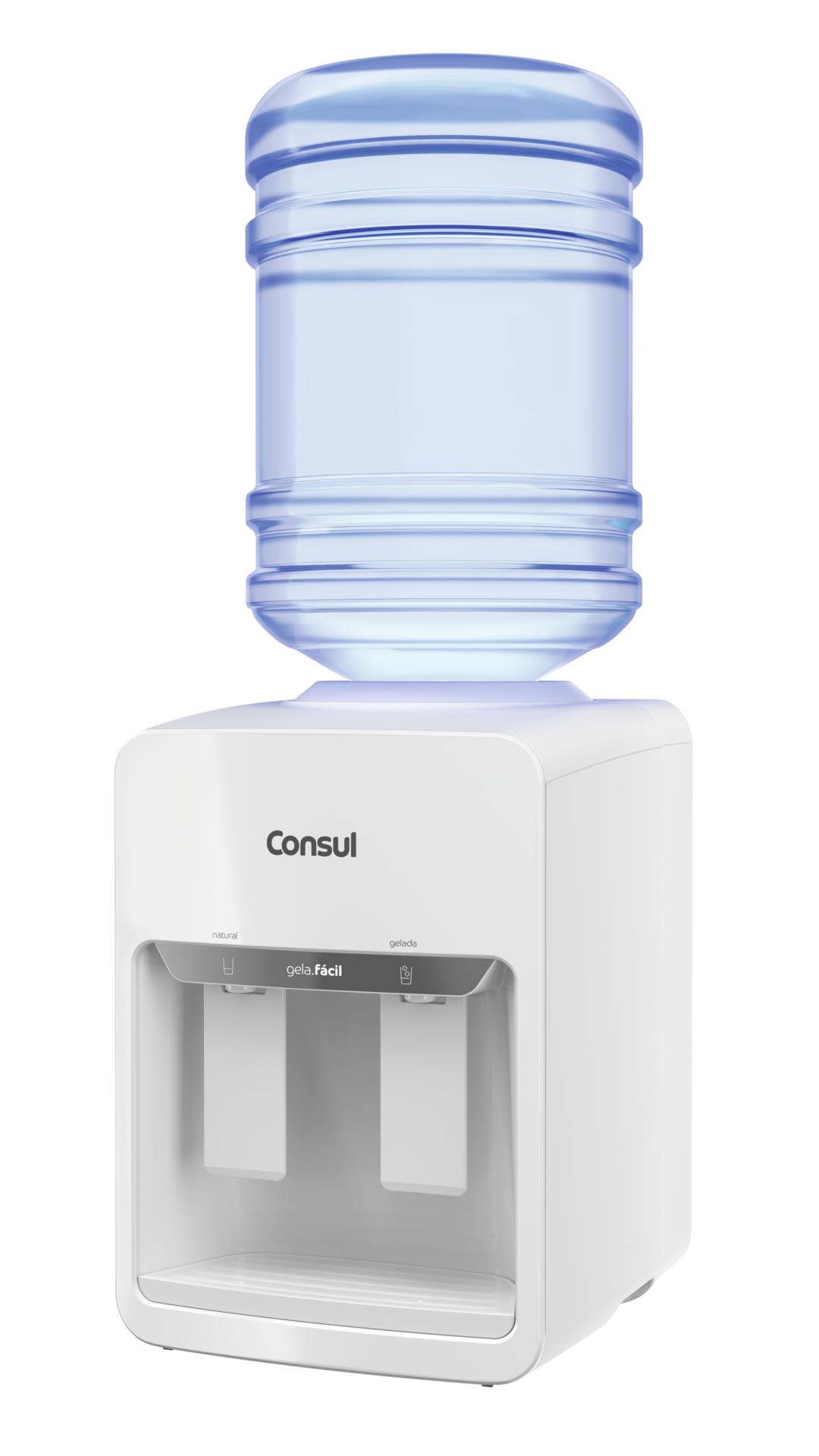 Bebedouro de Água Eletrônico Consul CJK40AB Gela Fácil Branco Bivolt