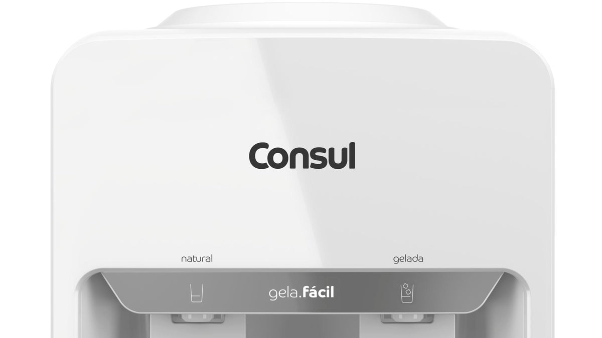 Bebedouro de Água Eletrônico Consul CJK40AB Gela Fácil Branco Bivolt