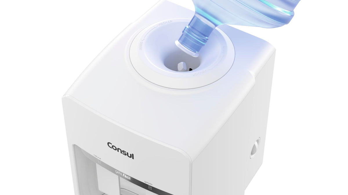 Bebedouro de Água Eletrônico Consul CJK40AB Gela Fácil Branco Bivolt