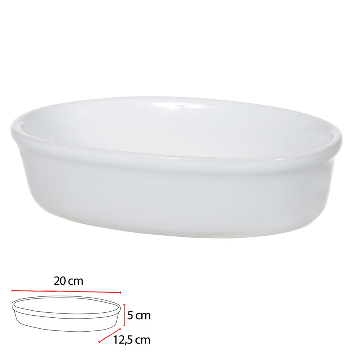 Refratário de Cerâmica Florarte 20cm Branco