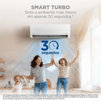 Ar-Condicionado Split Inverter Midea 9000 BTUs AI AirVolution Frio Branco 220V