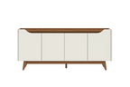 Balcão Buffet Pulse Província 180cm 4 Portas Off White e Canella