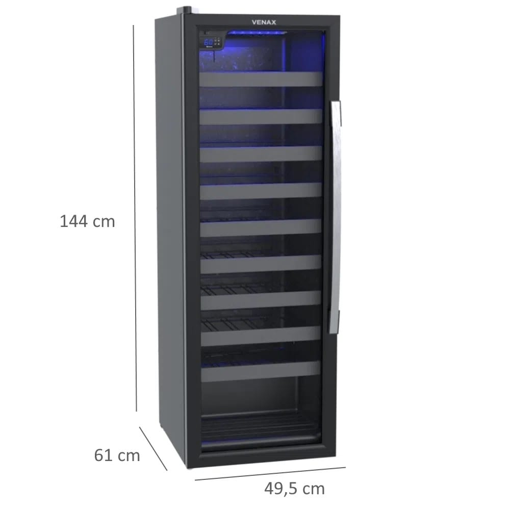 Conjunto Venax Cervejeira 200L Blue Ligth 200 + Adega50 Garrafas Piubella Porta Invertida 220V