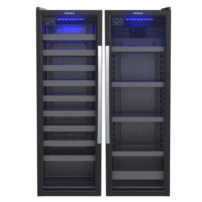 Conjunto Venax Cervejeira 200L Blue Ligth 200 + Adega50 Garrafas Piubella Porta Invertida 220V