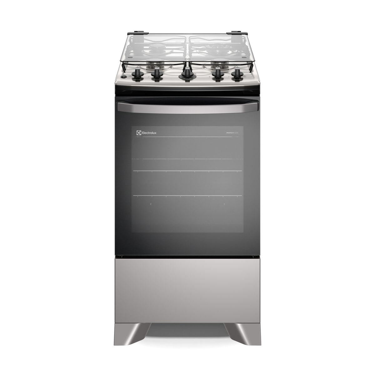 Fogão 4 Bocas Electrolux Efficient FE4IS com Mesa Inox, PerfectCook e VaporBake Prata Bivolt