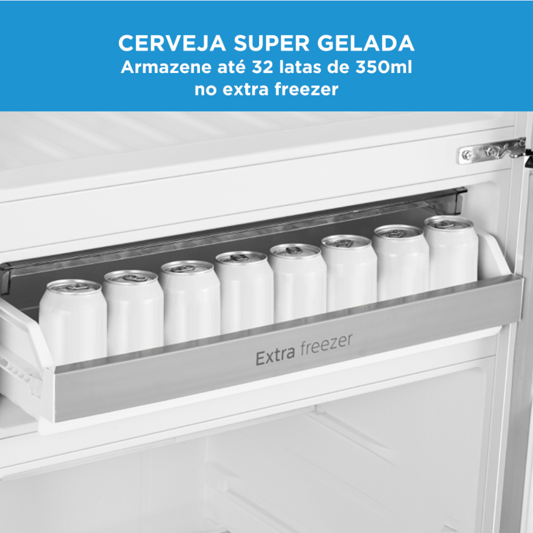 Refrigerador Midea 491L Duplex Inverter Inox Bivolt