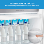 Refrigerador Midea 491L Duplex Inverter Inox Bivolt