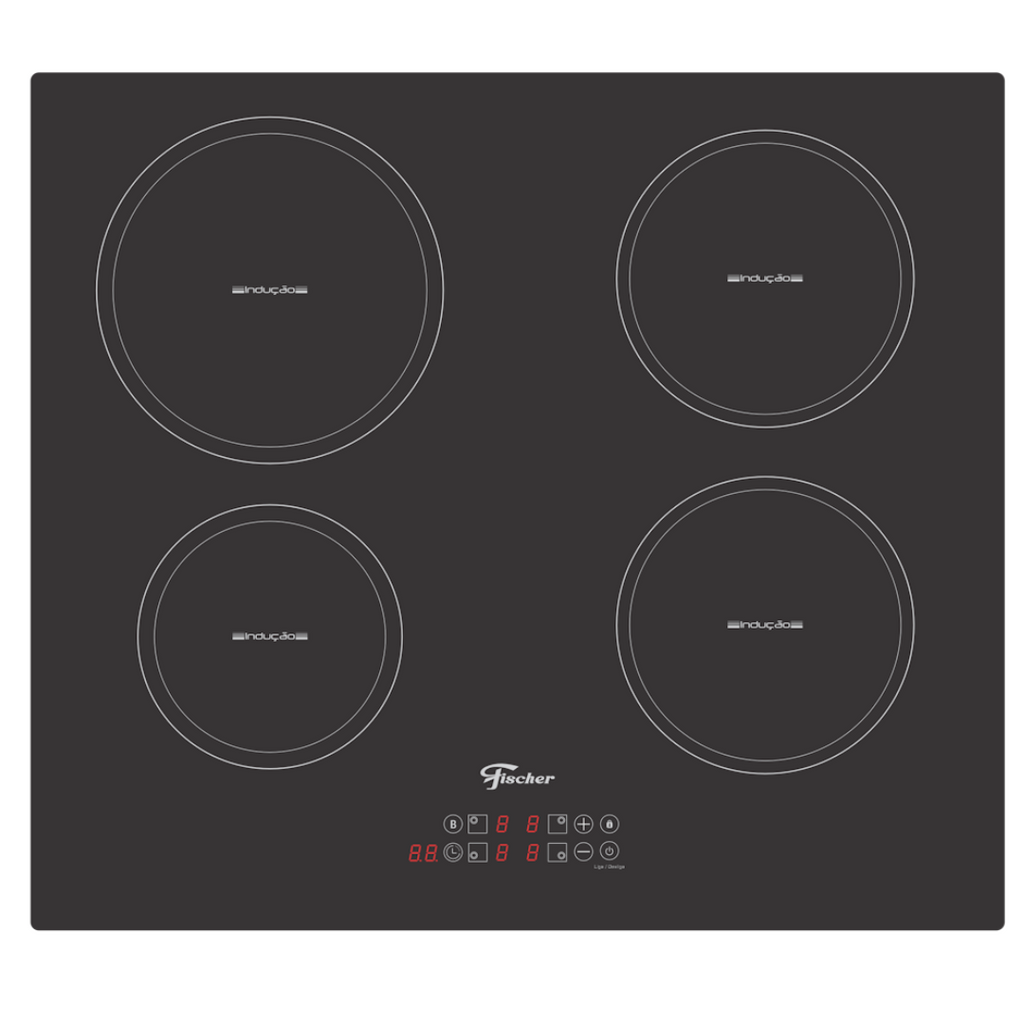 Cooktop Indução Fischer 4 Bocas 33243-89825 Mesa Vitrocerâmica 220V