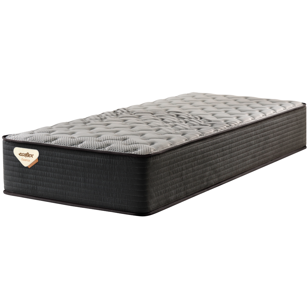 Colchão Relax Comfort Solteiro Queen Ecoflex 96x203x26 Molas Ensacadas Grafite