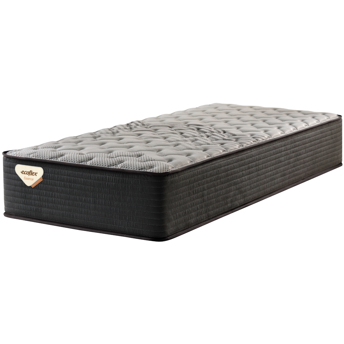 Colchão Relax Comfort Solteiro Queen Ecoflex 96x203x26 Molas Ensacadas Grafite