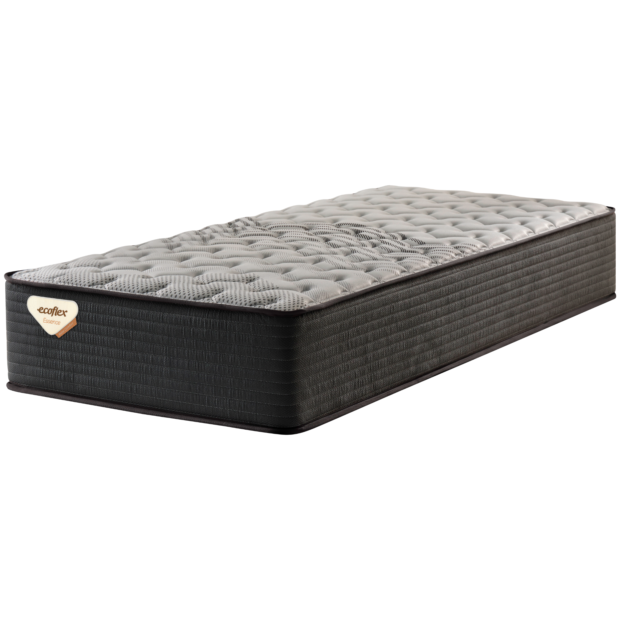 Colchão Relax Comfort Solteiro Queen Ecoflex 96x203x26 Molas Ensacadas Grafite