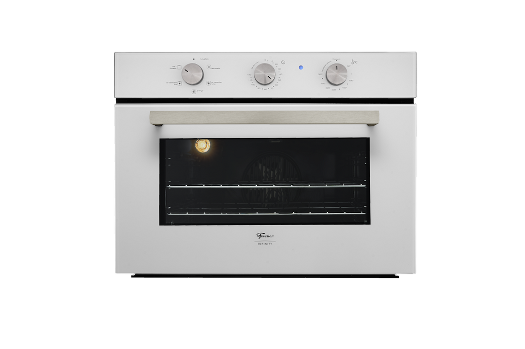 Kit Fischer de Embutir Forno Elétrico 50 Litros Infinity+Micro-ondas 25 Litros Fit Line Branco 220V