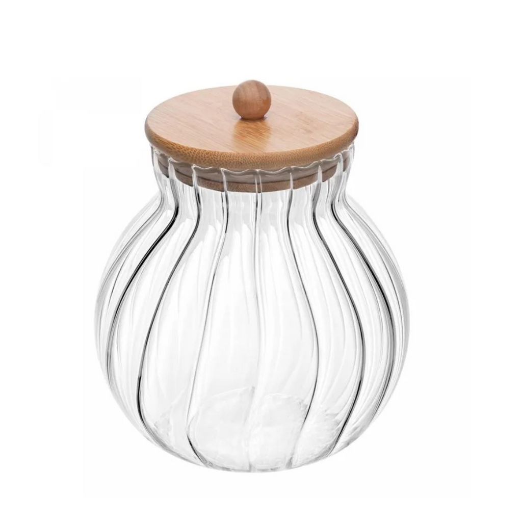 Pote Hermético de Vidro Borossilicato Rojemac Classic com Tampa de Bambu 700ml