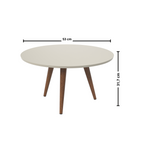 Mesa de Centro Slim Patrimar Redonda Off White