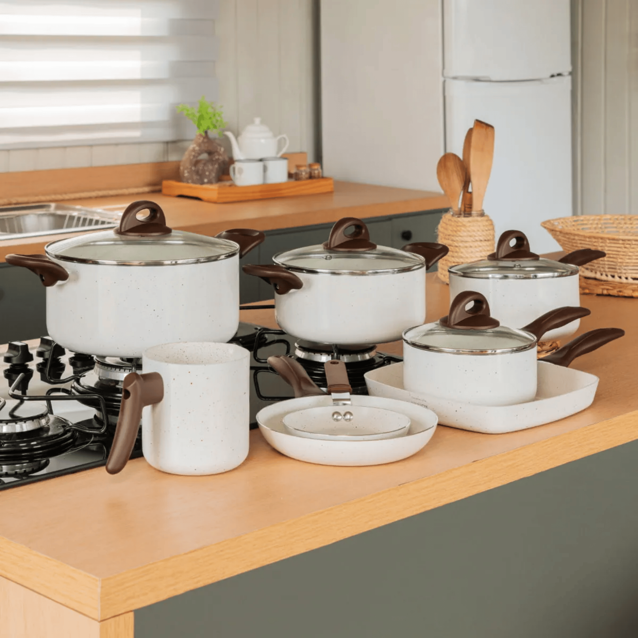 Fervedor Sirius Brinox Ceramic Life 1,7L Indução Vanilla
