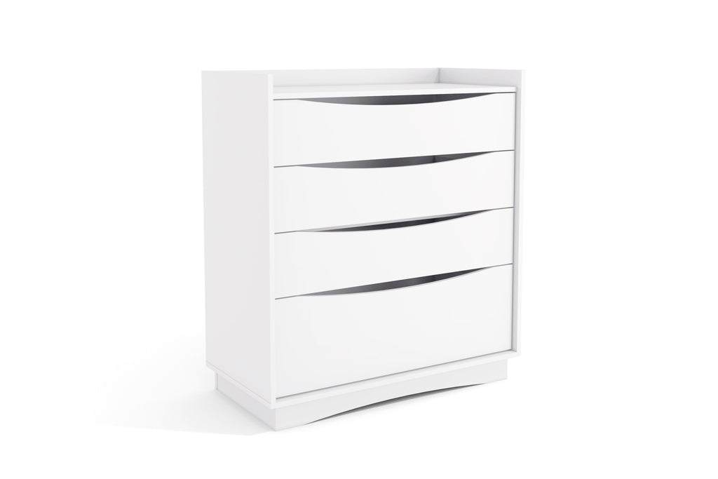 Cômoda M260 Kappesberg 91cm 3 Gavetas 1 Gavetão Branco