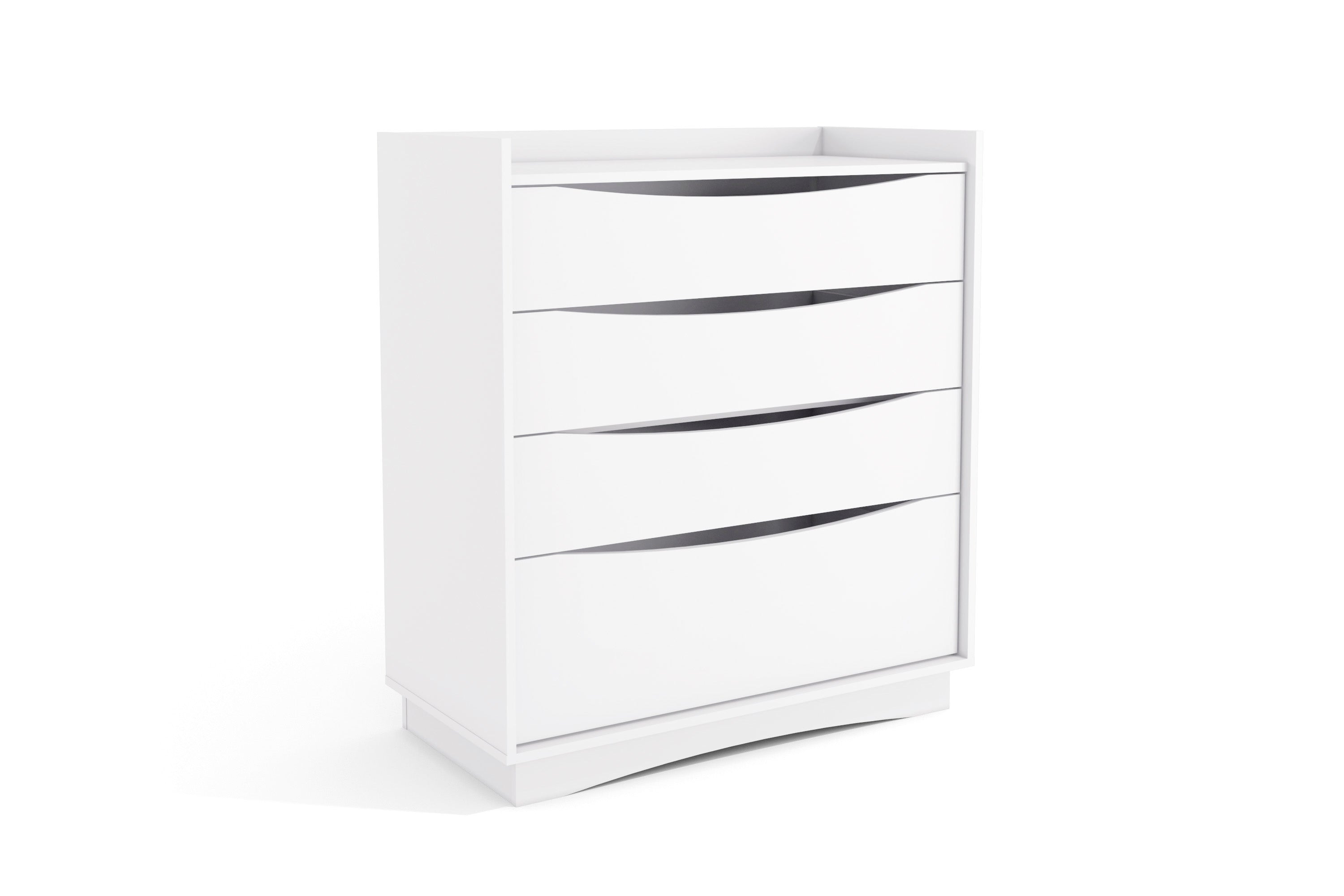 Cômoda M260 Kappesberg 91cm 3 Gavetas 1 Gavetão Branco