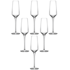 Jogo de 6 Taças para Champanhe Full-Fit Eleganza em Cristal Ecológico 188ml