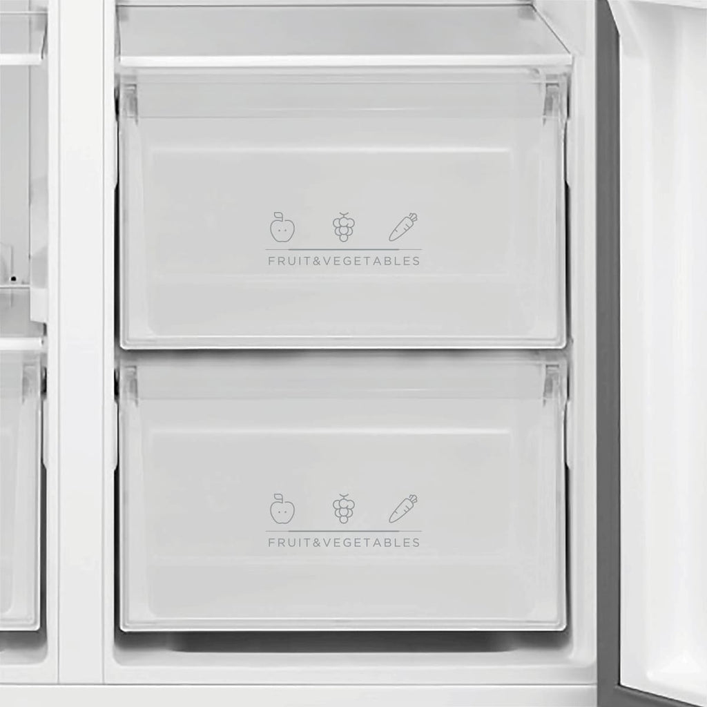 Refrigerador Midea 442L Side By Side Inverter Maxi Freezer Inox 220V