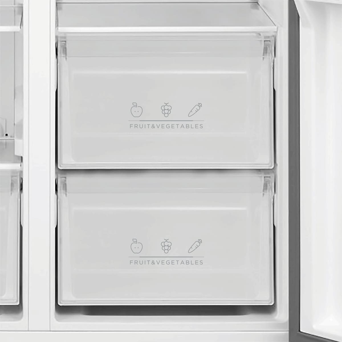 Refrigerador Midea 442L Side By Side Inverter Maxi Freezer Inox 220V