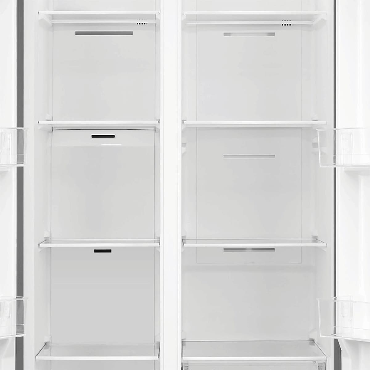 Refrigerador Midea 442L Side By Side Inverter Maxi Freezer Inox 220V