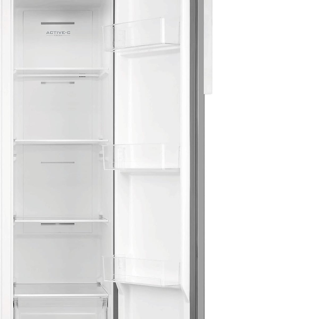 Refrigerador Midea 442L Side By Side Inverter Maxi Freezer Inox 220V