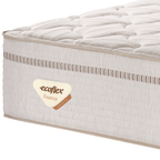 Colchão High Spring Linen Ecoflex Solteiro Queen 96x203x33cm Molas Superlastic Bege