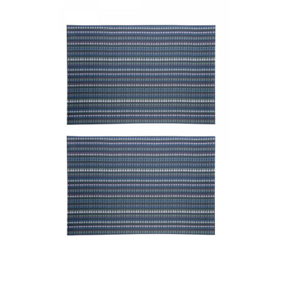 Jogo Americano de PVC Rojemac  2 Peças Tweed  45x30cm Azul