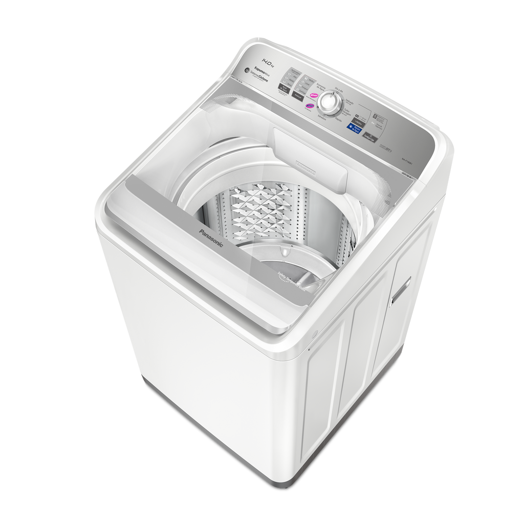 Lavadora de Roupas Panasonic 14Kg NA-F140B1WB Tecnologia Smartsense Cesto Inox Branco 220V