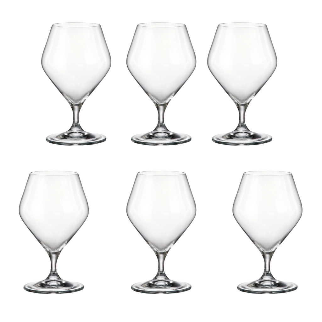 Jogo de 6 Taças para Conhaque Full-Fit em Cristal Ecológico 395ml