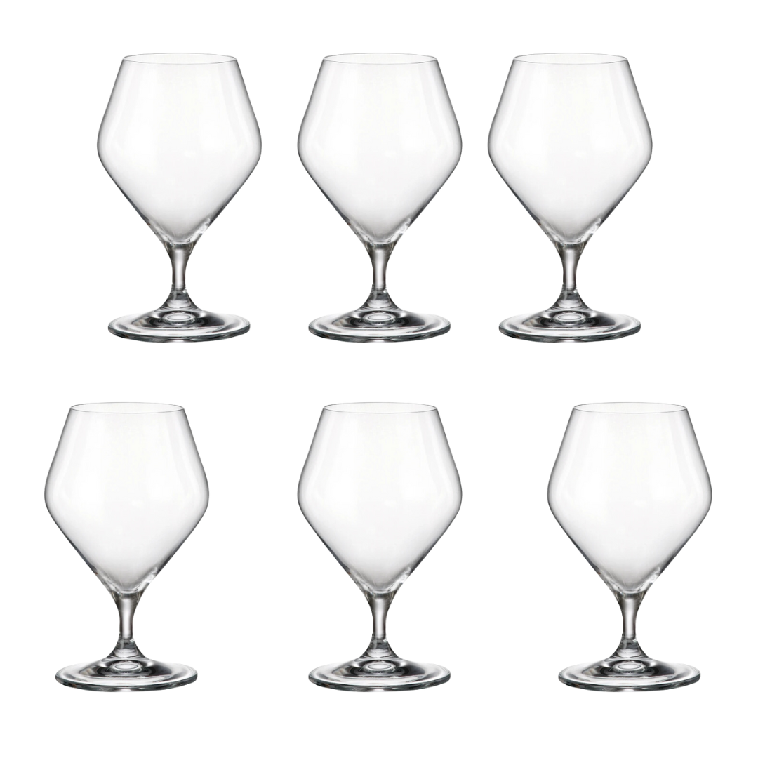 Jogo de 6 Taças para Conhaque Full-Fit em Cristal Ecológico 395ml