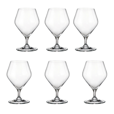 Jogo de 6 Taças para Conhaque Full-Fit em Cristal Ecológico 395ml