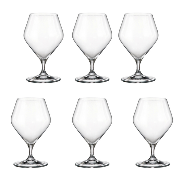 Jogo de 6 Taças para Conhaque Full-Fit em Cristal Ecológico 395ml