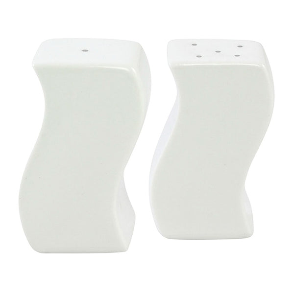 Jogo 2 Peças Saleiro/Pimenteiro em Porcelana Branco