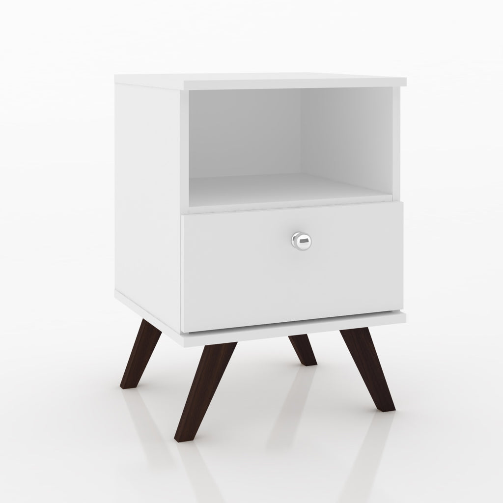 Mesa de Cabeceira RT3019 Movelbento 1 Gaveta Branco