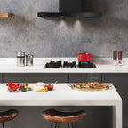 Cooktop à Gás Electrolux 5 Bocas GV75P Pro Séries Tripla Chama Vidro Preto Bivolt
