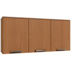 Armário Aéreo de Cozinha Linna Kappesberg 3 Portas 120cm Canela