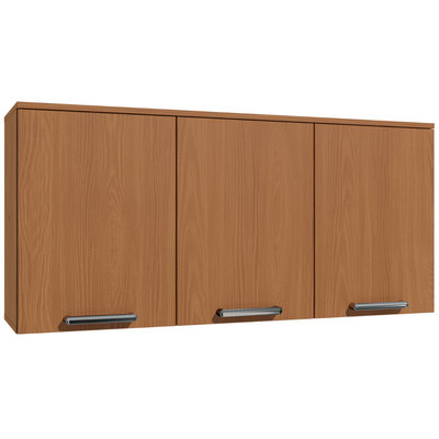 Armário Aéreo de Cozinha Linna Kappesberg 3 Portas 120cm Canela