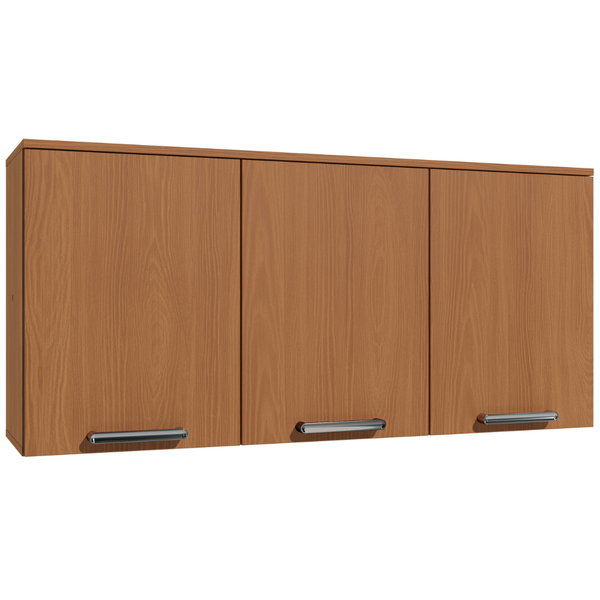 Armário Aéreo de Cozinha Linna Kappesberg 3 Portas 120cm Canela