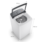 Lavadora de Roupas Brastemp Advanced 14Kg BWF14AB Branco 220V
