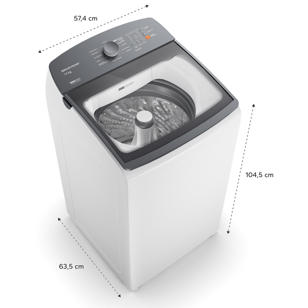 Lavadora de Roupas Brastemp Advanced 14Kg BWF14AB Branco 220V