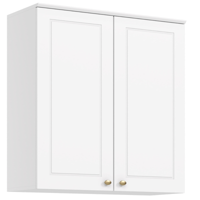 Armário Aéreo de Cozinha Americana Henn 100% MDF 2 Portas 80cm Branco HP