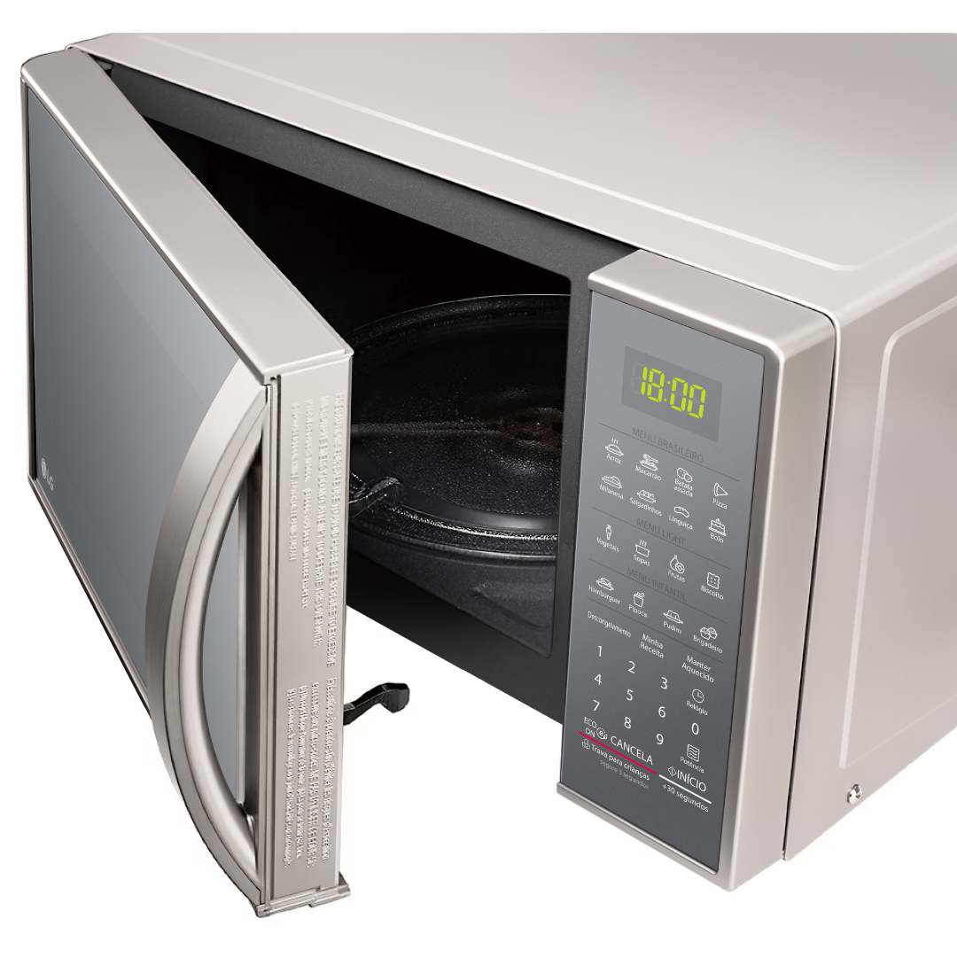 Micro-ondas LG 30L Revestimento EasyClean Prata 220V