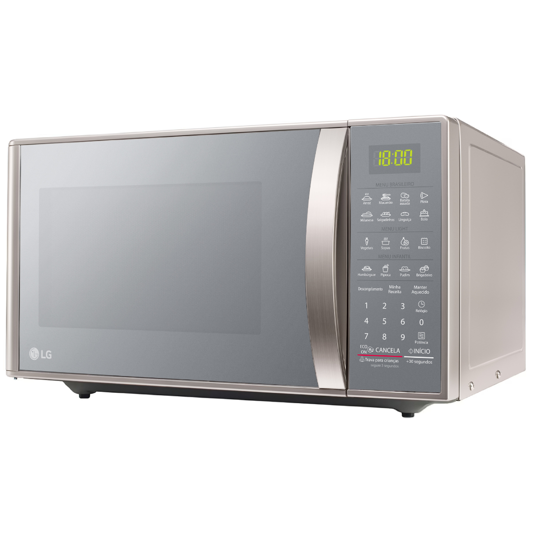 Micro-ondas LG 30L Revestimento EasyClean Prata 220V