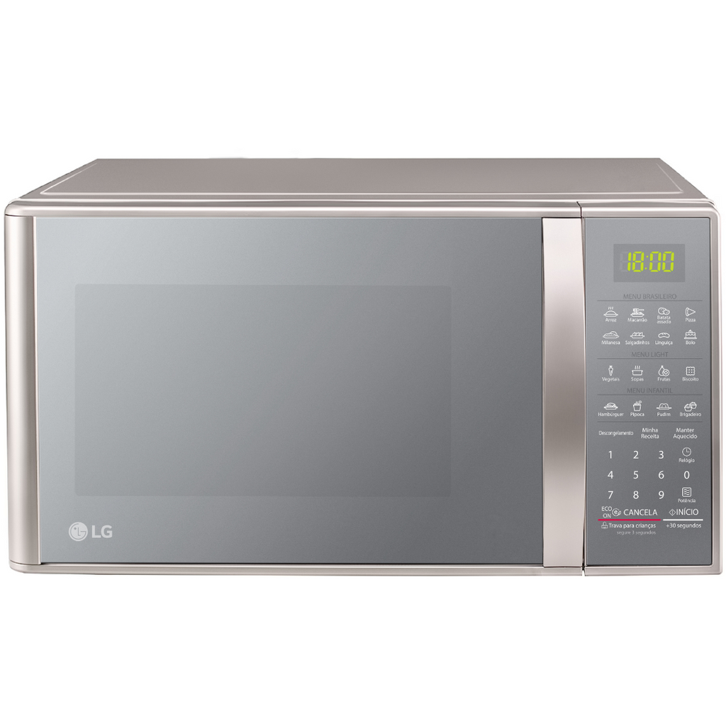 Micro-ondas LG 30L Revestimento EasyClean Prata 220V