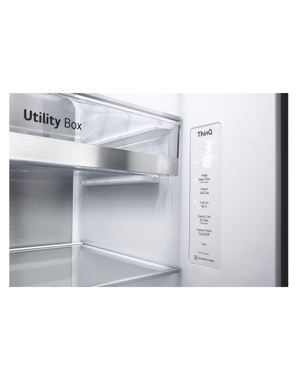Refrigerador LG 598L Side By Side InstaView UVNano Inverter Inox 220V